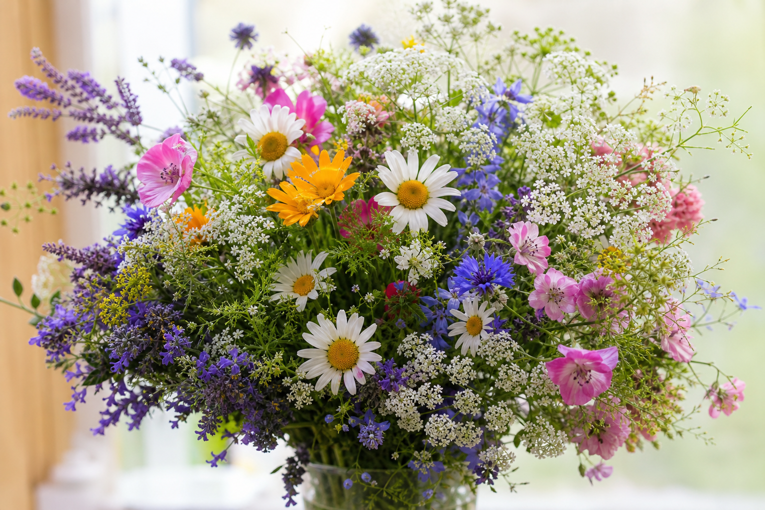 Bright floral arrangement for events